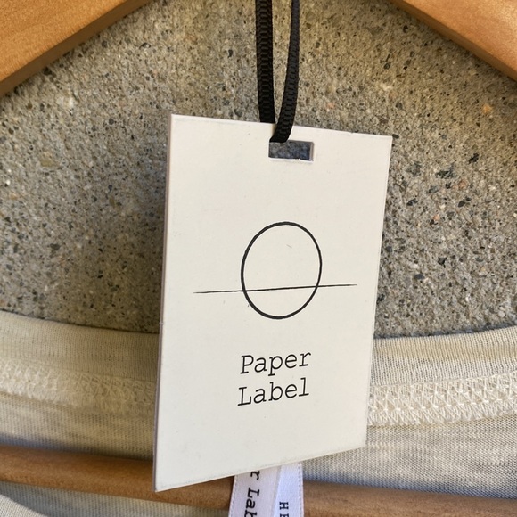 Paper Label Tie Front Boxy Tee - Picture 3 of 8